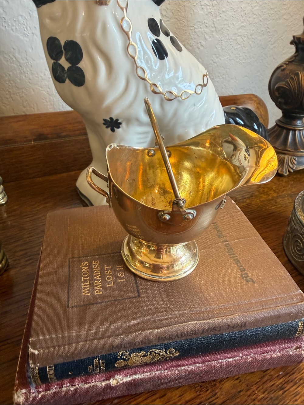 Vintage Brass Sugar Scuttle from England - Picture 11 of 13